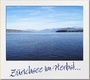 Blick �ber den Z�richsee